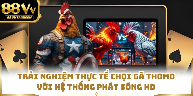 Trải nghiệm thực tế chọi gà Thomo với hệ thống phát sóng HD